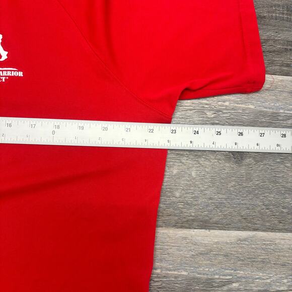 Under Armour Wounded Warrior Project T-Shirt WWP Tech Red Mens L Heat Gear - Picture 6 of 10